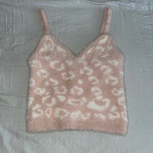 Fuzzy Cheetah Tank Top